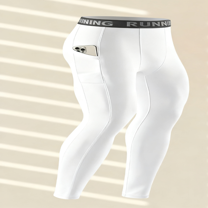 Compression Long Pant - جوارب ضيقة للجري للرجال لماراثون الخريف