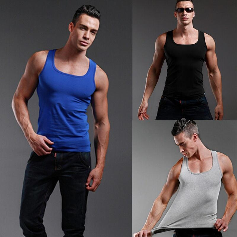 Sleeveless Undershirt - الرجال سترة رياضية بلا أكمام ساحة