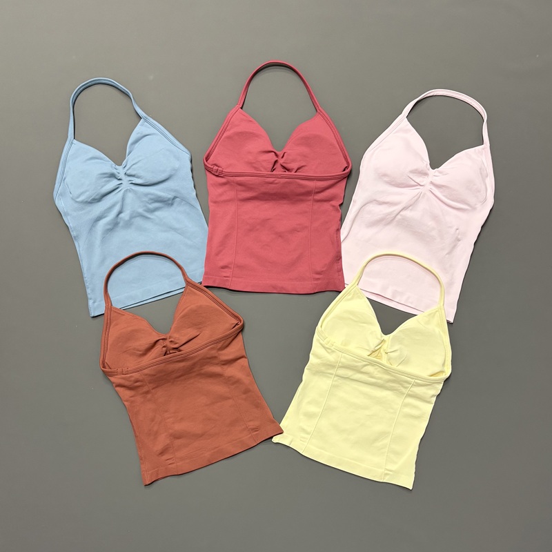 قميص رياضي نسائي بدون خياطة بح - مراجعة Suspender Tank Top وسعره