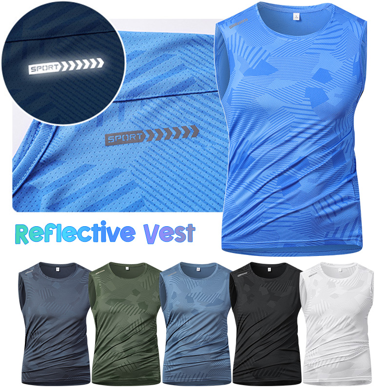 سترة عاكسة للرجال للجري، قميص  - مراجعة Sleeveless Undershirt وسعره