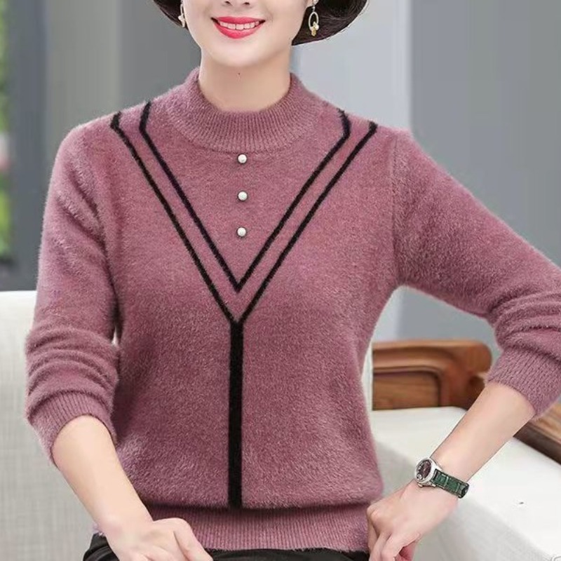 بلوفر نسائي بقبة رقبة مستديرة  - مراجعة Undershirt Crew Neck وسعره