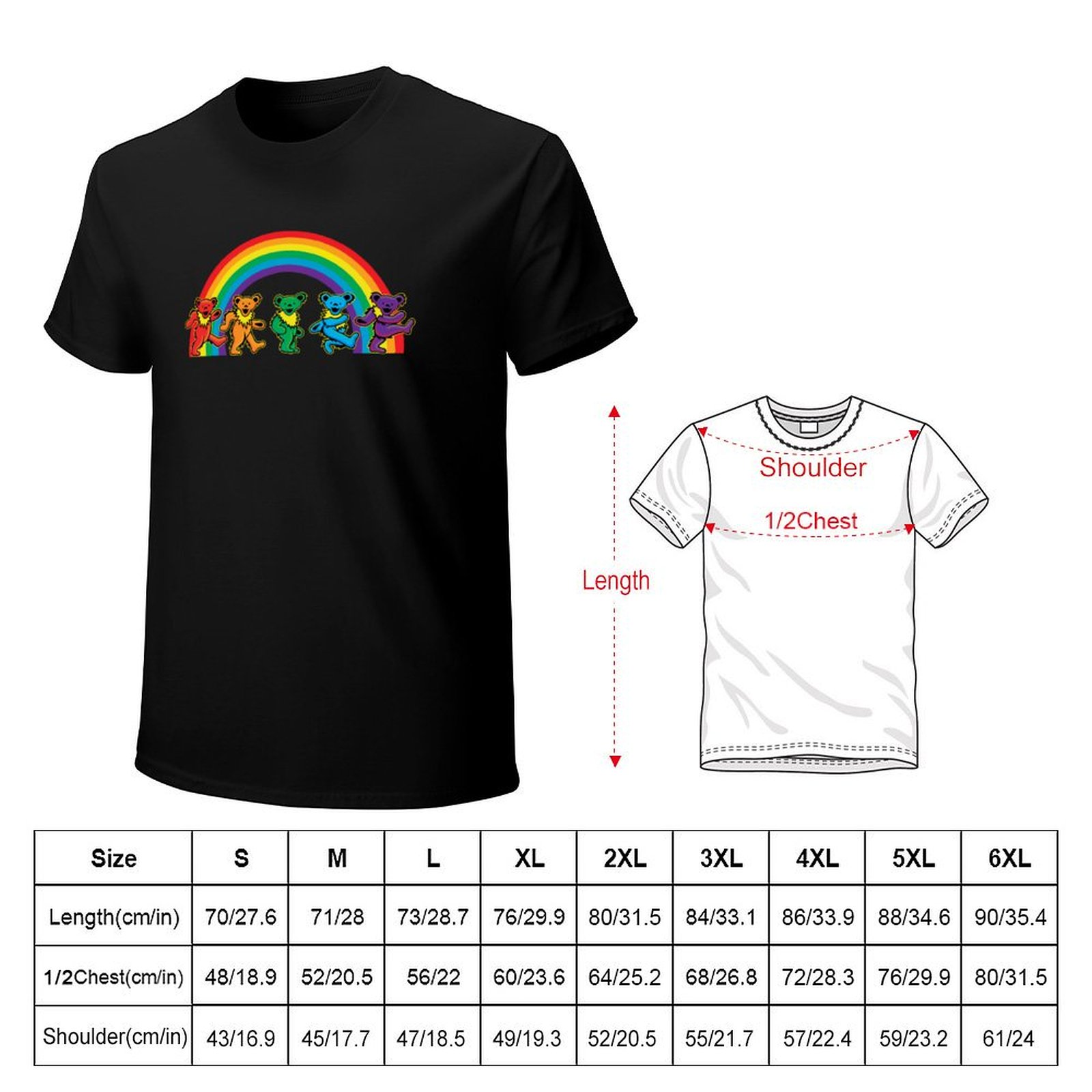 تي شيرت مريح بطبعة دببة تمشي ت - مراجعة Undershirt Crew Neck وسعره